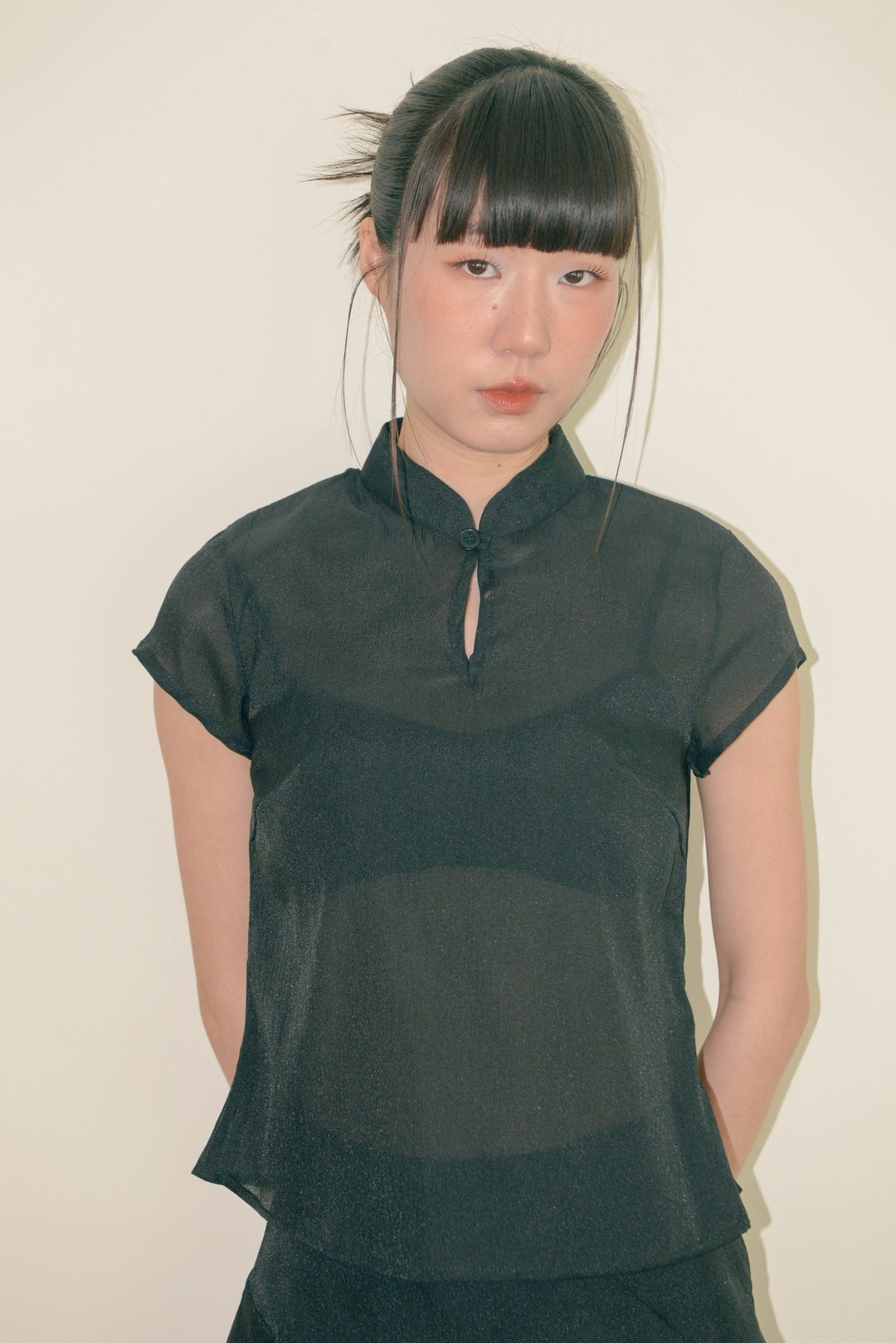 (热销款) Highestjump - Gretel Top 中国风领口透肤上衣 - 女装上衣 - 其他材质 