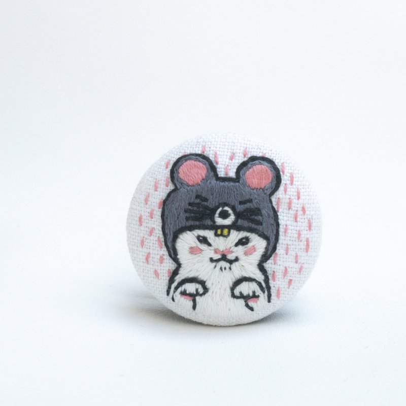 Linen Griptok Neko Mouse - 手机配件 - 亚麻 白色