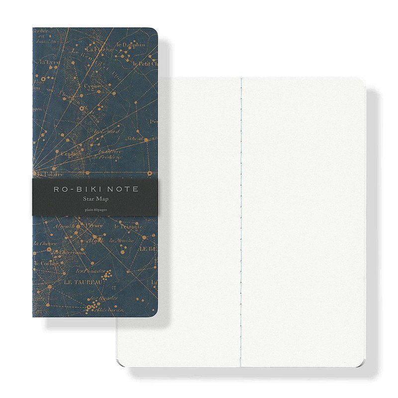 RO-BIKI NOTE Map Series Star Map - 笔记本/手帐 - 纸 