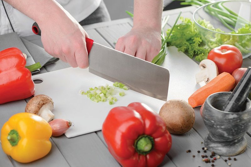 kool - 7吋中式厨刀 - 厨房用具 - 不锈钢 红色