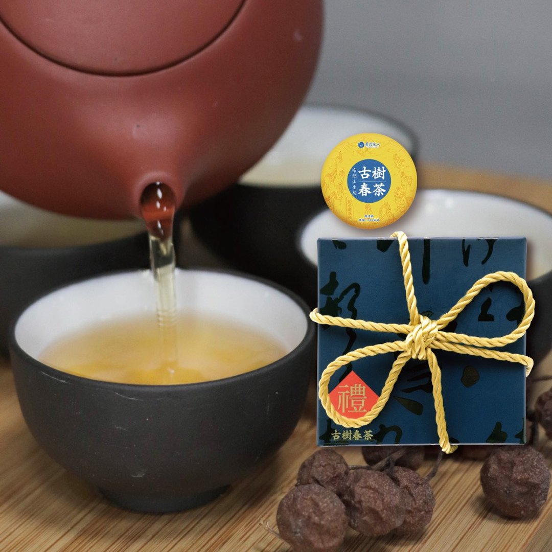年节礼盒│布朗山生态古树春茶绳结礼盒(100g*4入) - 茶 - 其他材质 红色