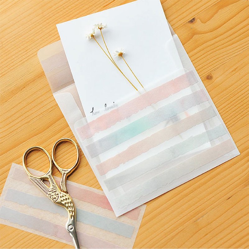 硫酸纸 · 描图纸 · 信封 | Print-on好朋友-收纳票根(五入装) - 信封/信纸 - 纸 透明