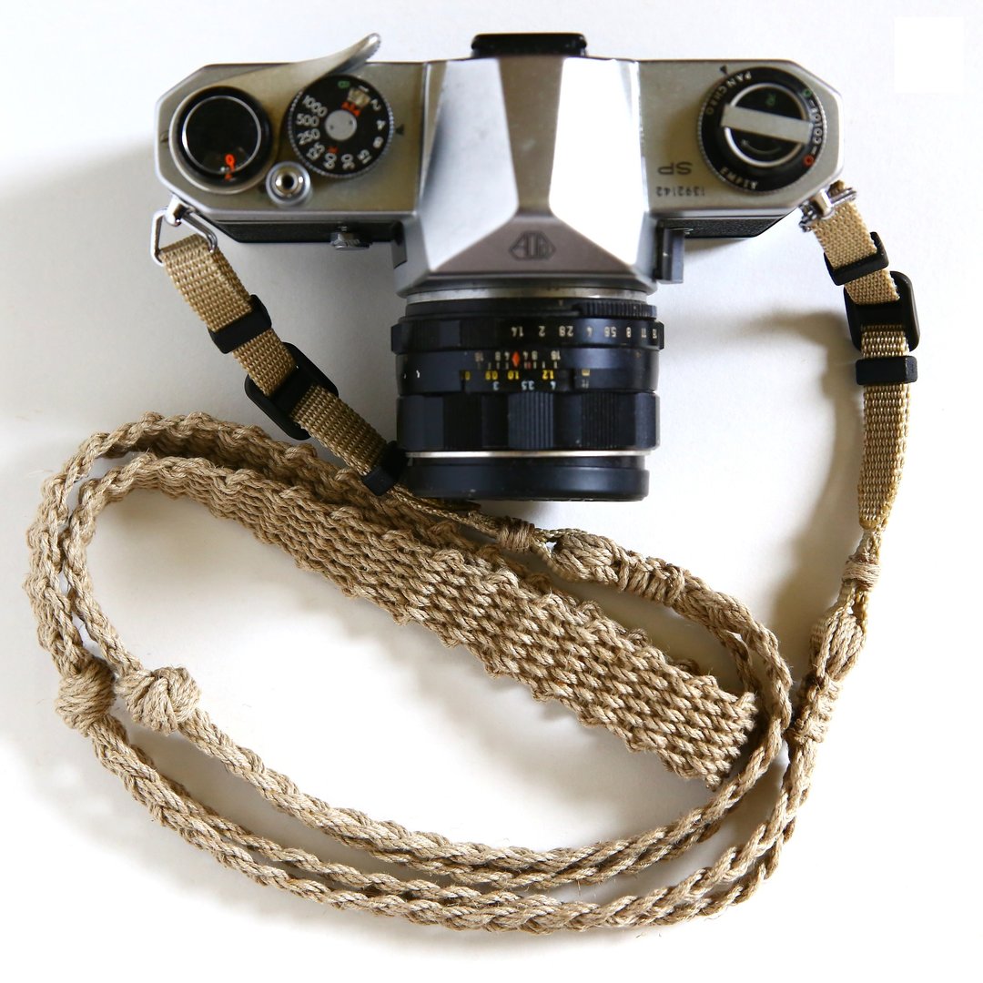 Linen hemp camera strap A / belt - 相机背带/脚架 - 棉 卡其色