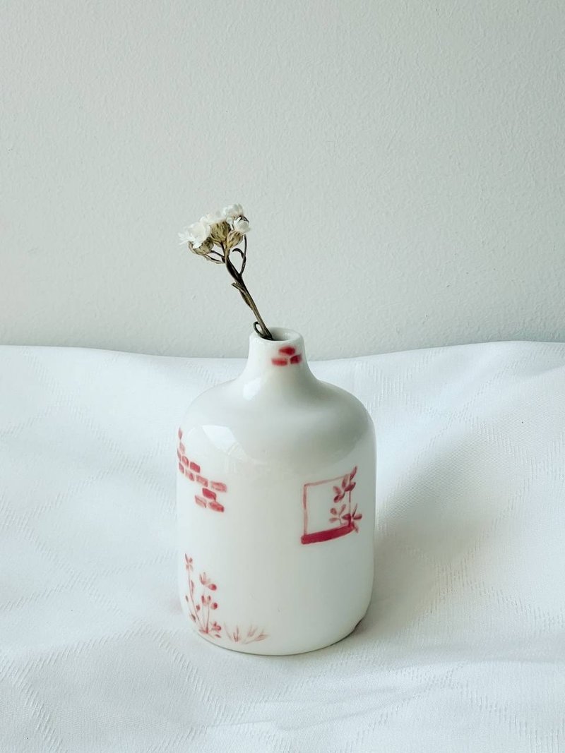 花园墙花瓶 - 花瓶/陶器 - 陶 白色