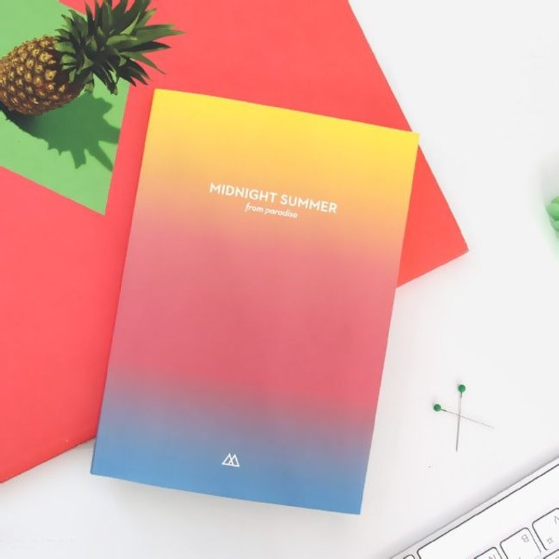 敲敲-韩国手帐年历-仲夏之夜渐层万年历-周志(万年历)-03 夏之晚霞,PLD64952 - 笔记本/手帐 - 纸 橘色