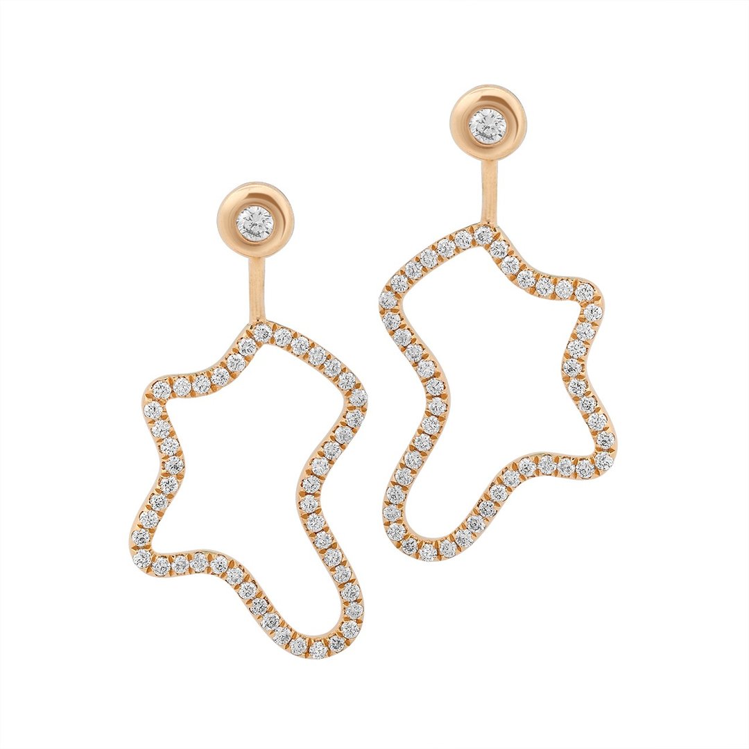 Eternal Glow Earrings / 永恒之光耳环 - 耳环/耳夹 - 钻石 