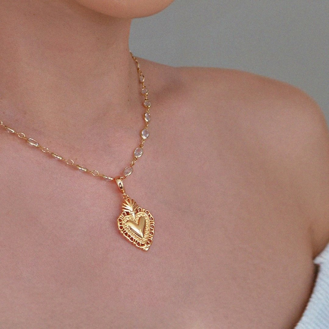 项链坠 | Antique Sacred Heart 骨董圣心 - 项链 - 其他材质 金色