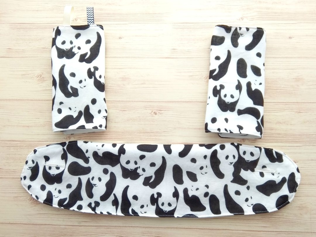 Ergo 360 / Adapt / Omni BIB, Drool Pads, 嬰兒背帶口水巾, Camouflage Panda Bear - 围嘴/口水巾 - 其他材质 黑色