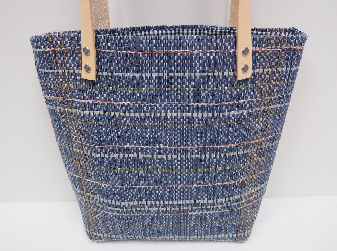 独家 皮革纸 织布袋 TOTE BAG 肩背包 - 侧背包/斜挎包 - 纸 蓝色