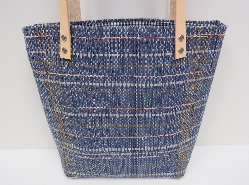 独家 皮革纸 织布袋 TOTE BAG 肩背包 - 侧背包/斜挎包 - 纸 蓝色