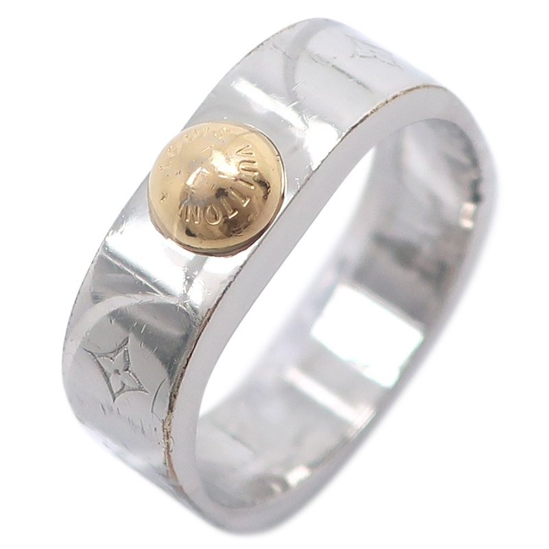 【日本直送】Louis Vuitton (LV) Nanogram 16号 戒指 M00218 金属 LE0136 约 5.7g 男女皆宜【二手】 - 戒指 - 其他金属 银色