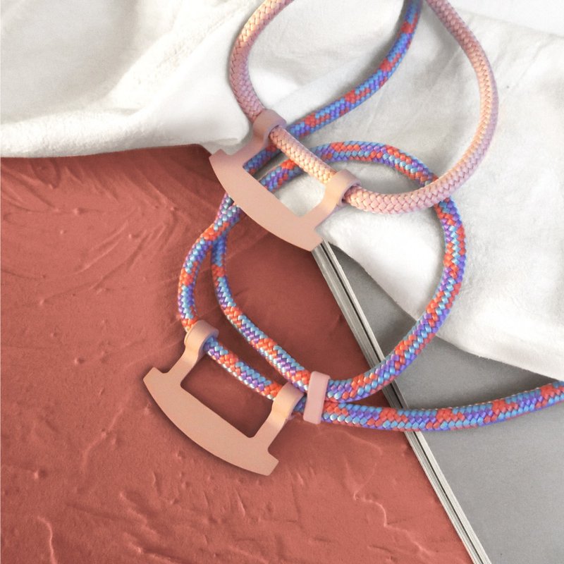 可拆式挂颈编织绳 自在只有背绳 单品加购 - 手机壳/手机套 - 塑料 黑色