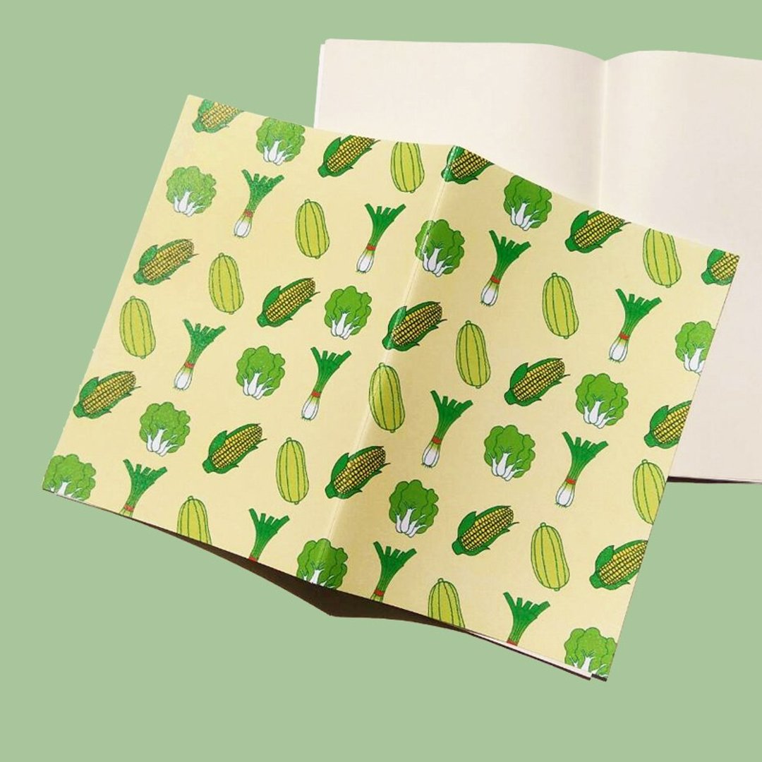‘人中人’趣味插画笔记本 - 野菜 (NoteBook、文具、办公室小物、礼物 、多吃菜) - 笔记本/手帐 - 纸 绿色
