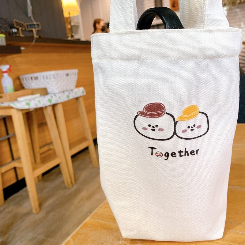 饮料提袋_我们不一样但还是要一起 - 手提包/手提袋 - 其他材质 金色
