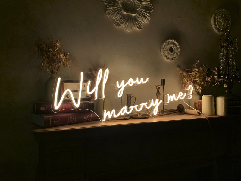 Will you marry me丨LED霓虹灯丨RL008丨AMAZING NEON - 灯具/灯饰 - 压克力 多色