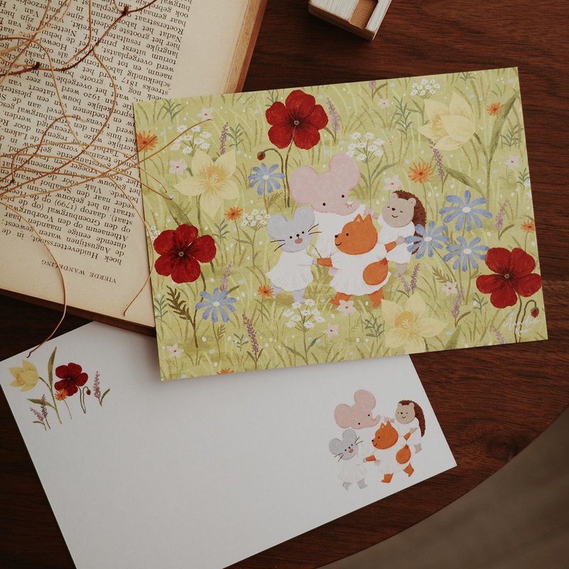 仲夏舞会 曼蒂明信片 - 卡片/明信片 - 纸 绿色