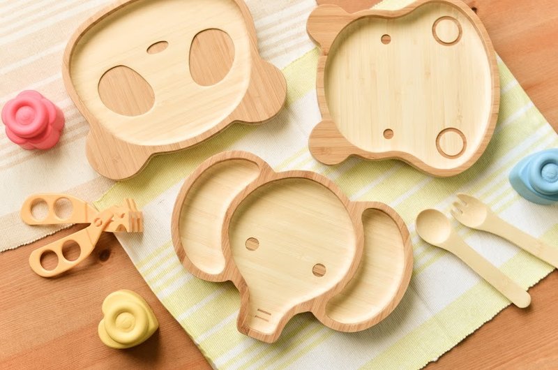 港澳包邮专区  la boos 欢庆天然儿童节礼品包 学习杯雕刻名字 - 满月礼盒 - 竹 