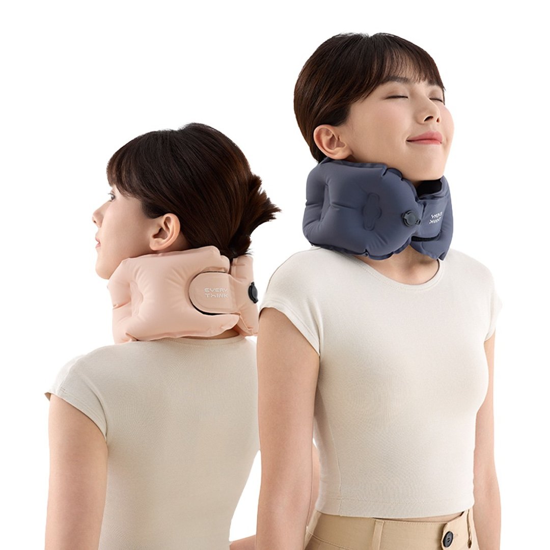 【EVERY THINK】卷卷充气护颈枕 口袋旅行枕 10秒快速充气 - 颈枕/旅行枕 - 其他材质 多色