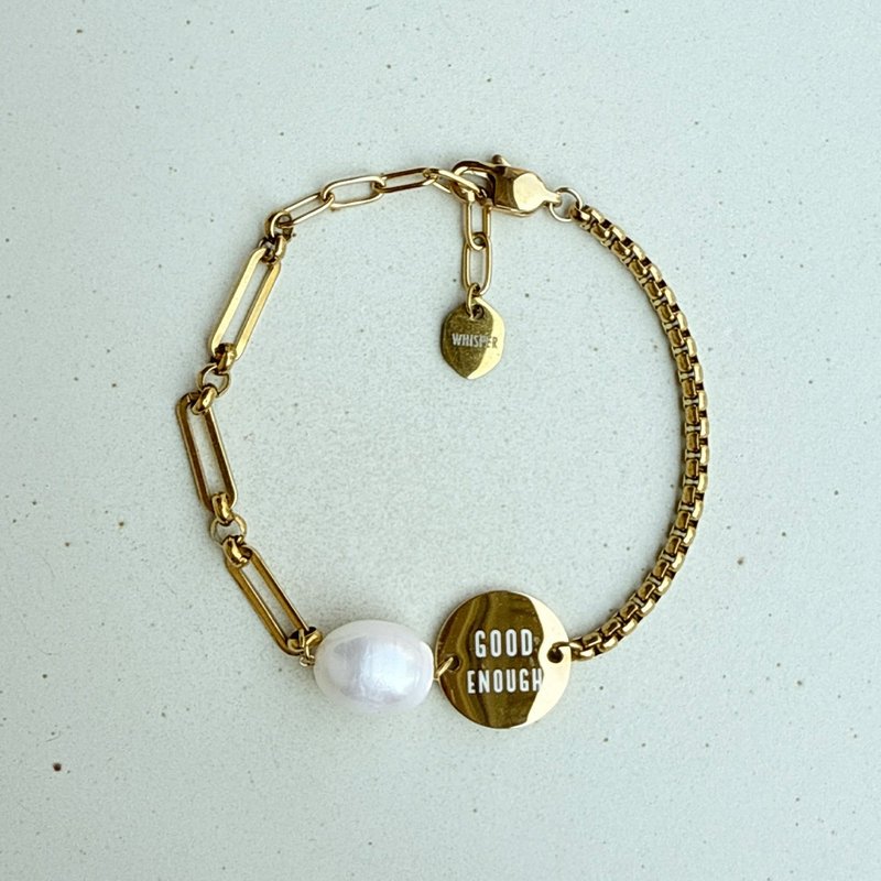 Good enough 不完美小姐珍珠手环 - 手链/手环 - 不锈钢 