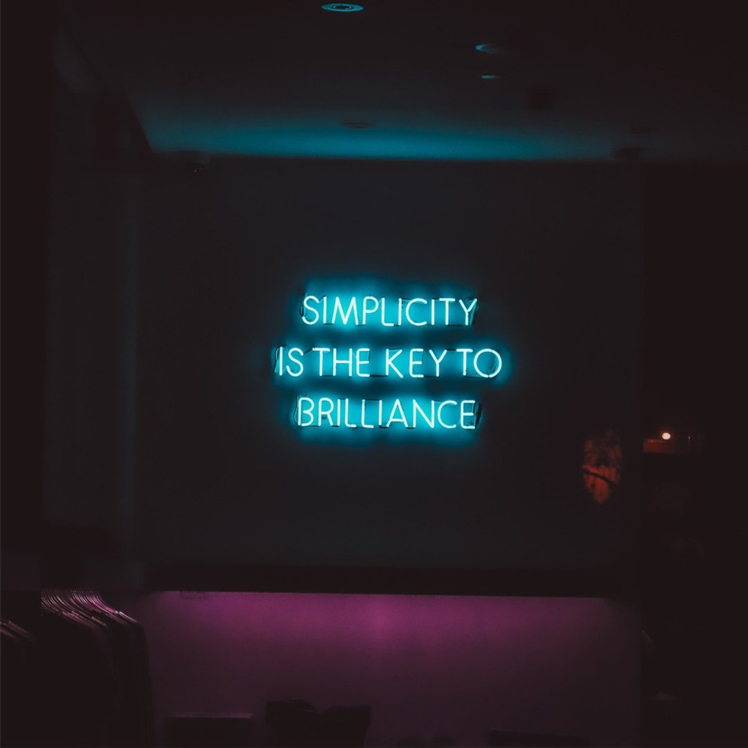 SIMPLICITY IS THE KEY TO BRILLIANCE霓虹灯LED发光字Neon Sign - 灯具/灯饰 - 压克力 透明