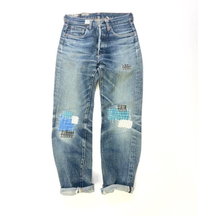 拼贴牛仔裤8 修补 edited repair & compagnie - 女装长裤 - 棉．麻 