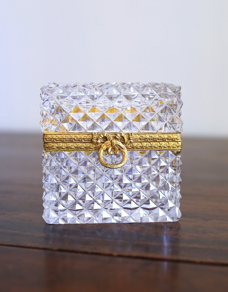 法国 SAINT LOUIS圣路易 古董 水晶珠宝盒 - 其他 - 其他材质 金色