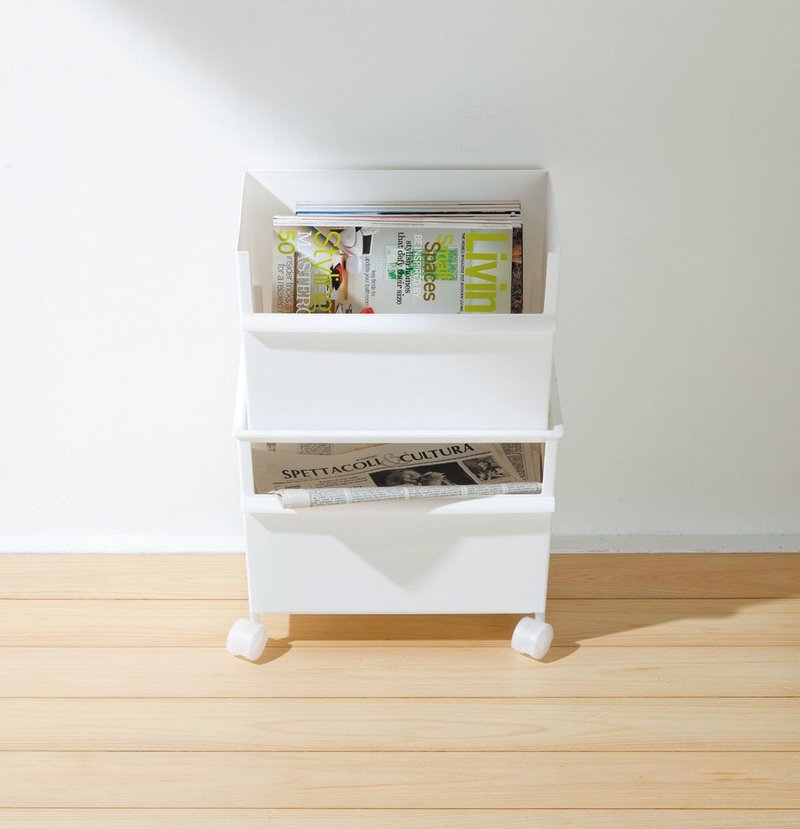 日本Like-it 双层附轮多功能收纳柜(深+深款) 简约风格 收纳箱 - 收纳用品 - 塑料 白色