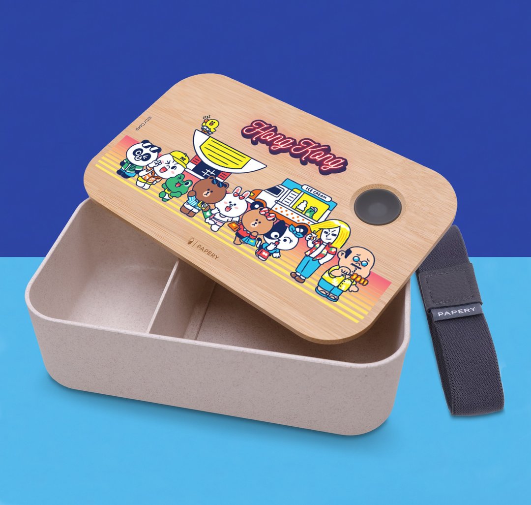 环保便当盒 - LINE FRIENDS HONG KONG SUMMER CHILL EDITION - 便当盒/饭盒 - 环保材料 