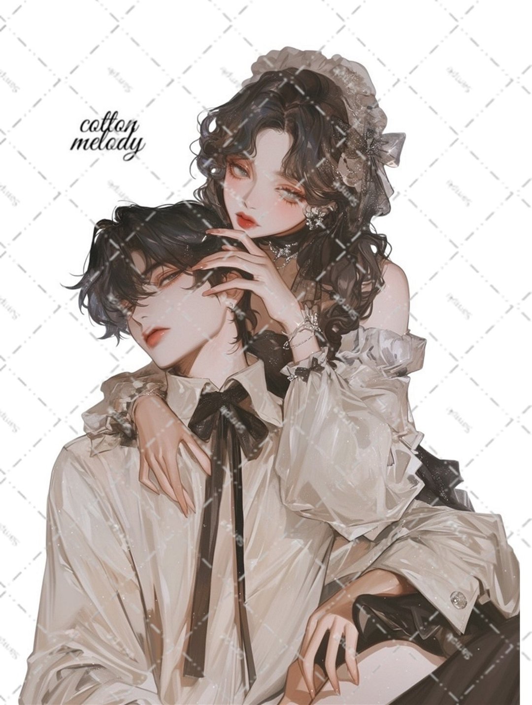 original sticker no.5500 人物贴纸 原创贴纸 人物贴纸 女孩贴纸 原创人物贴纸 - 贴纸 - 纸 