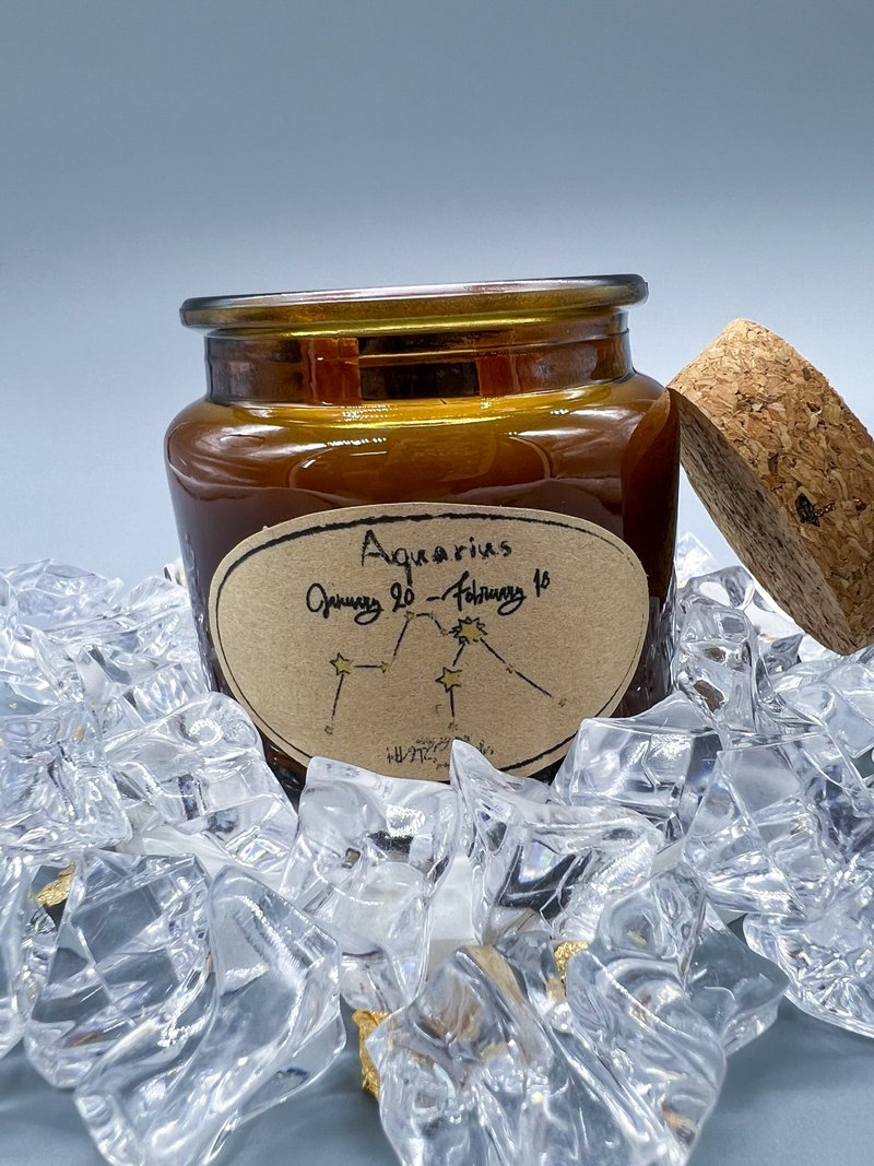 十二星座幸运蜡烛(水瓶座) - 蜡烛/烛台 - 蜡 紫色