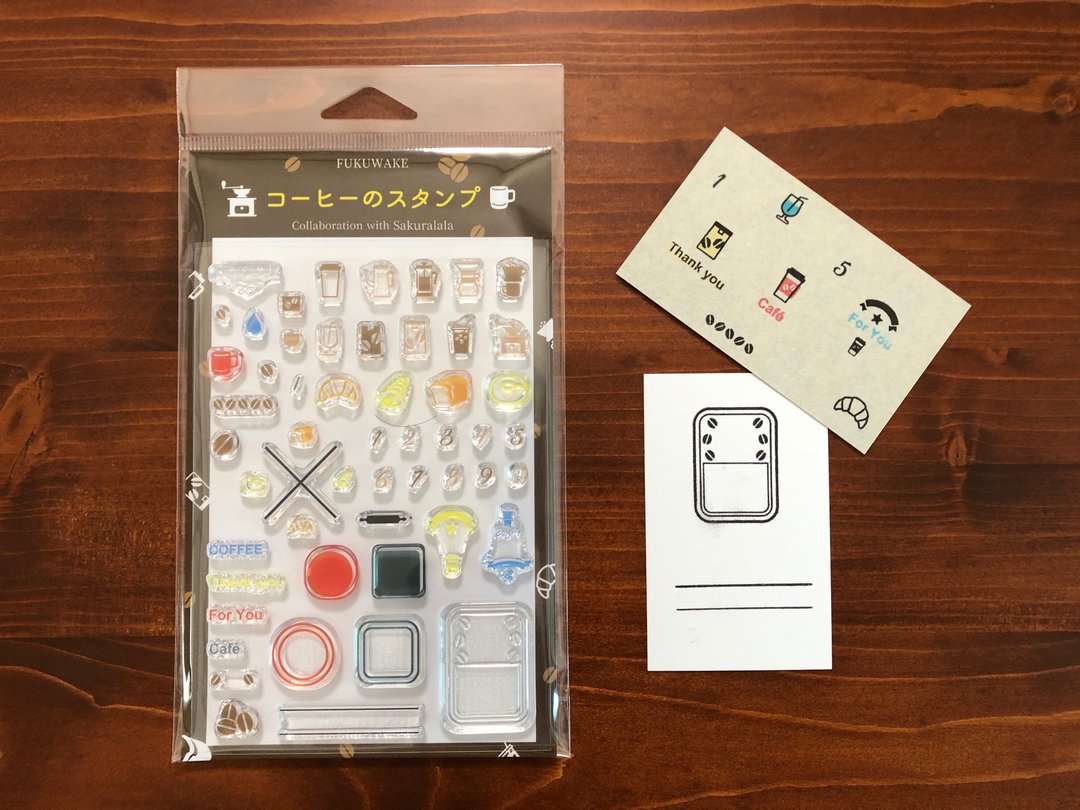 [Stamp only] Coffee / 54 types of clear stamp/ Fukuwake stamp - 印章/印台 - 其他材质 白色