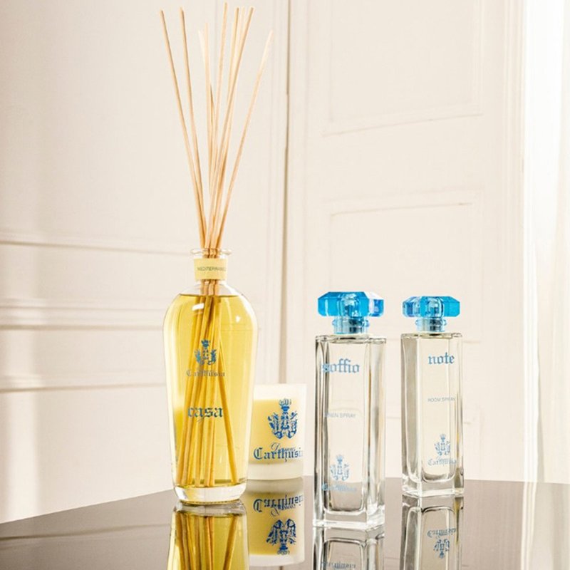 意大利 Carthusia│香柠绿中海扩香组 500ml/Mediterrane - 香薰/精油/线香 - 精油 透明