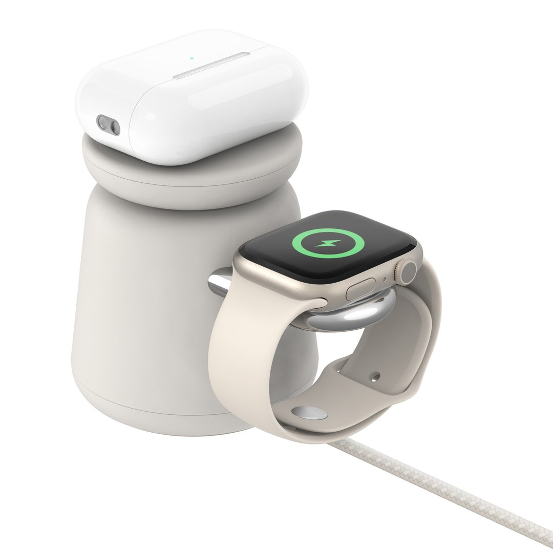 Belkin BoostCharge Pro MagSafe 15W 2合1无线快速充电座 - 手机充电及周边 - 其他材质 卡其色