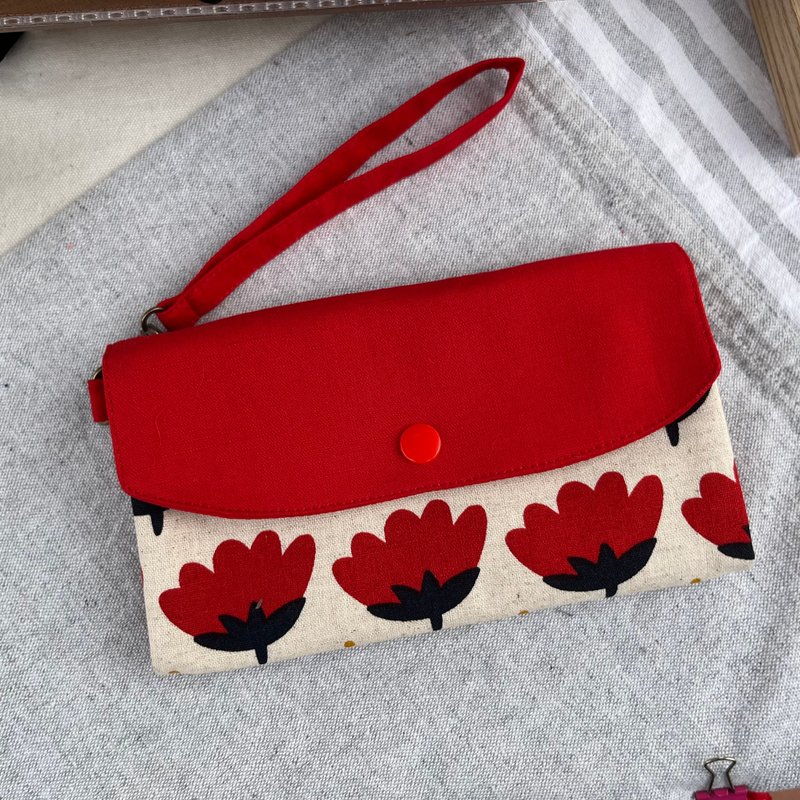 不折钞手作布长夹-免费加赠手提带 - 皮夹/钱包 - 棉．麻 多色