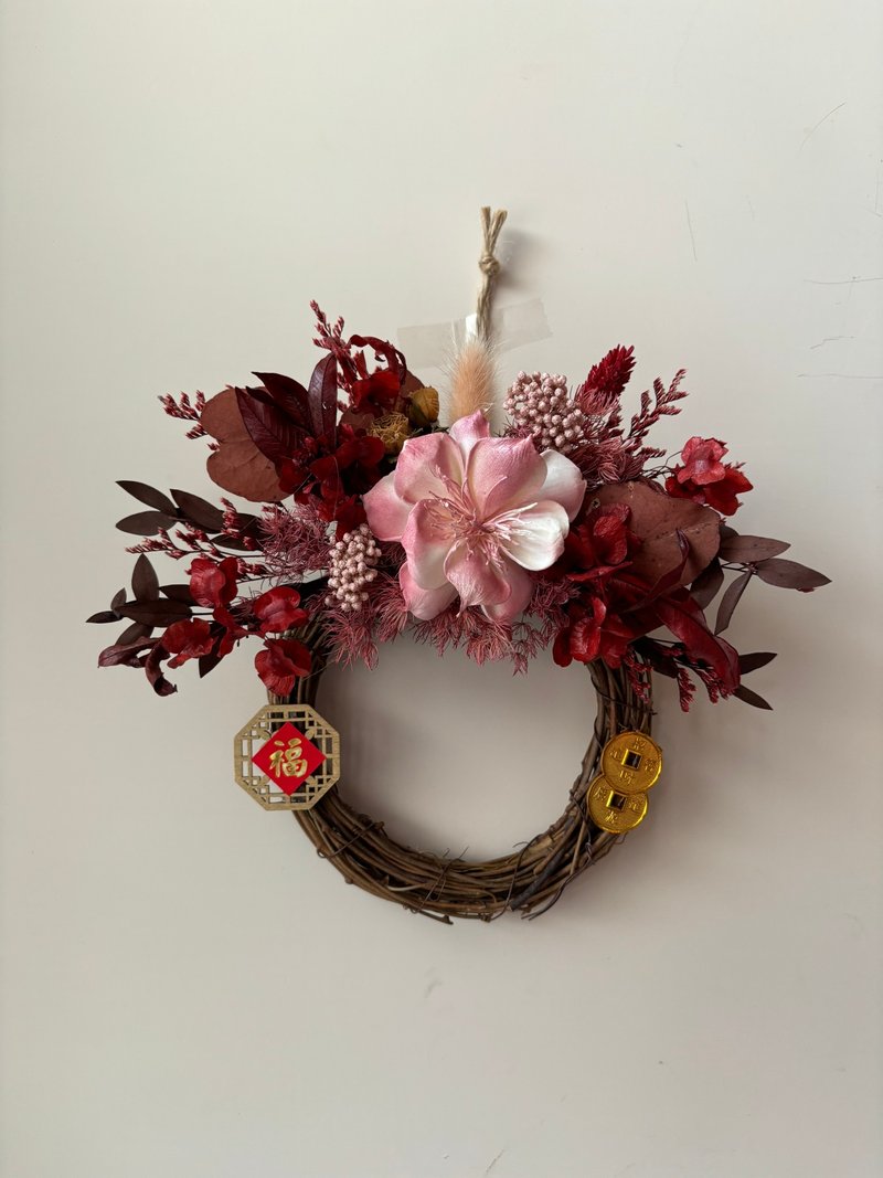 sueing_blossom 新年迷你畚箕挂饰 - 干燥花/捧花 - 植物．花 