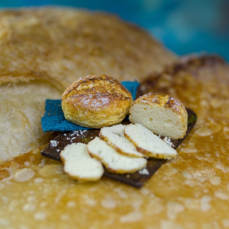 教学 用软陶制作微型面包 | PDF+影片 - 手工艺教程/工具书 - 其他材质 