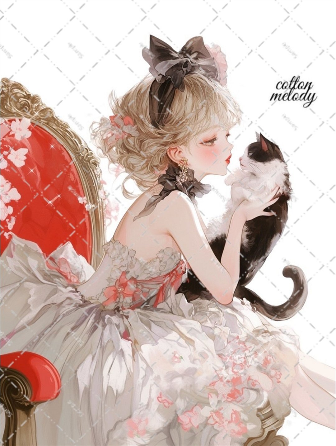 original sticker no.6714 人物贴纸 原创贴纸 人物贴纸 女孩贴纸 原创人物贴纸 - 贴纸 - 纸 