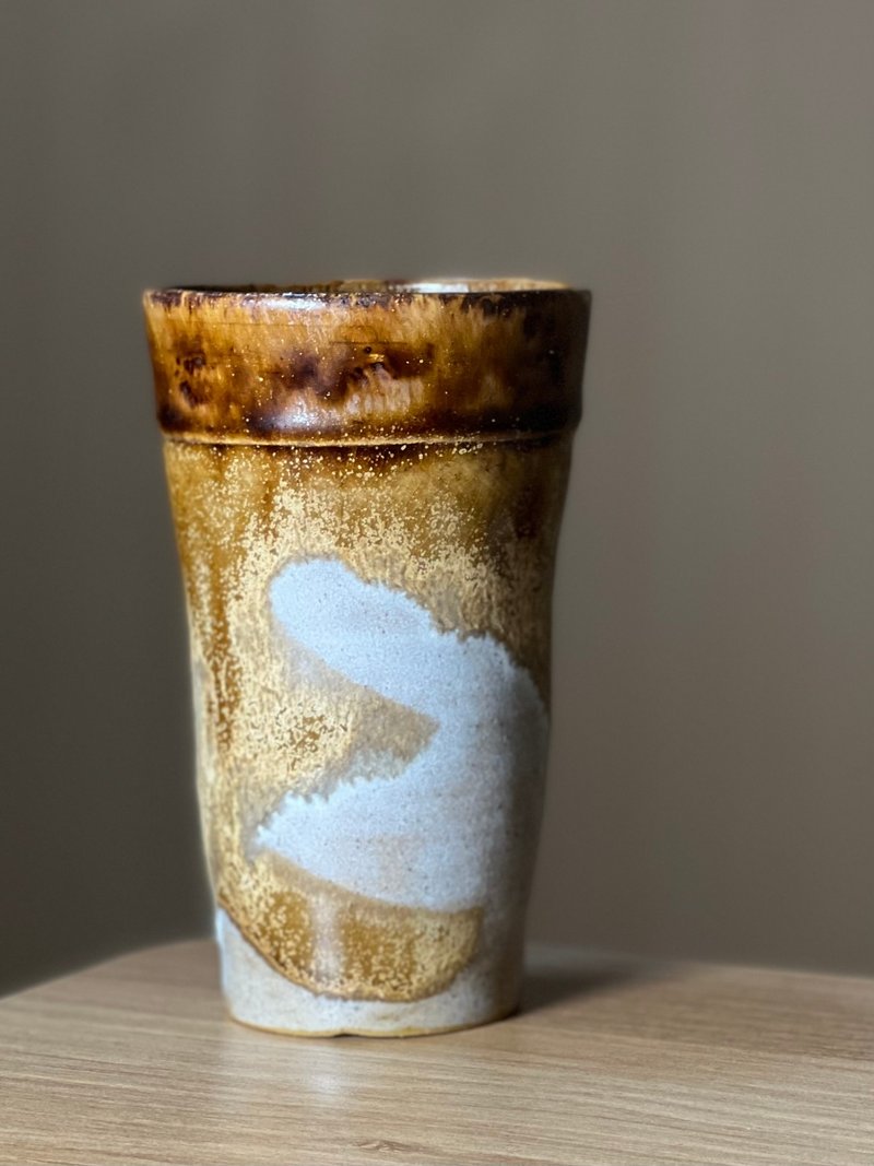 高身咖啡杯 - 咖啡杯/马克杯 - 陶 咖啡色