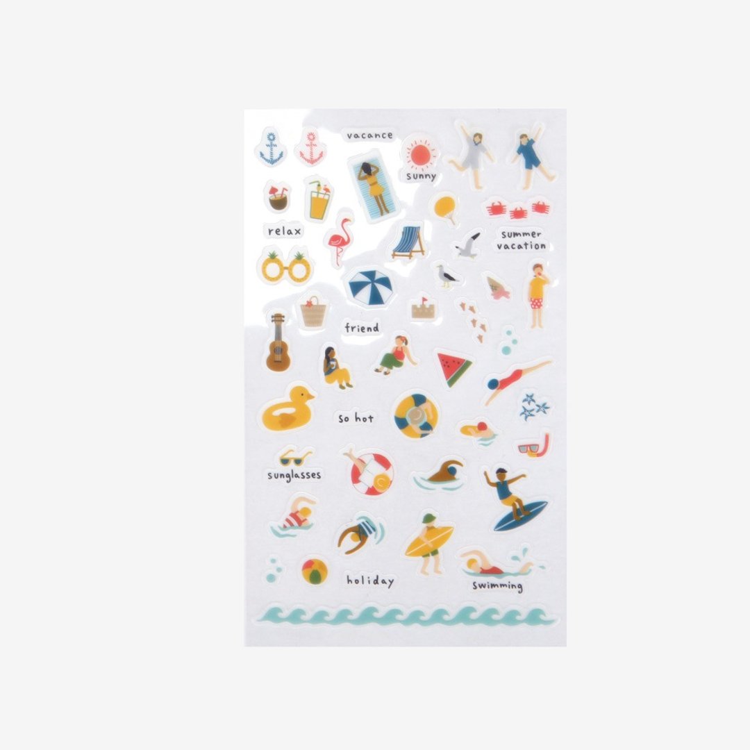 Dailylike 日日美好透明贴纸-11海滩,E2D02551 - 贴纸 - 塑料 多色