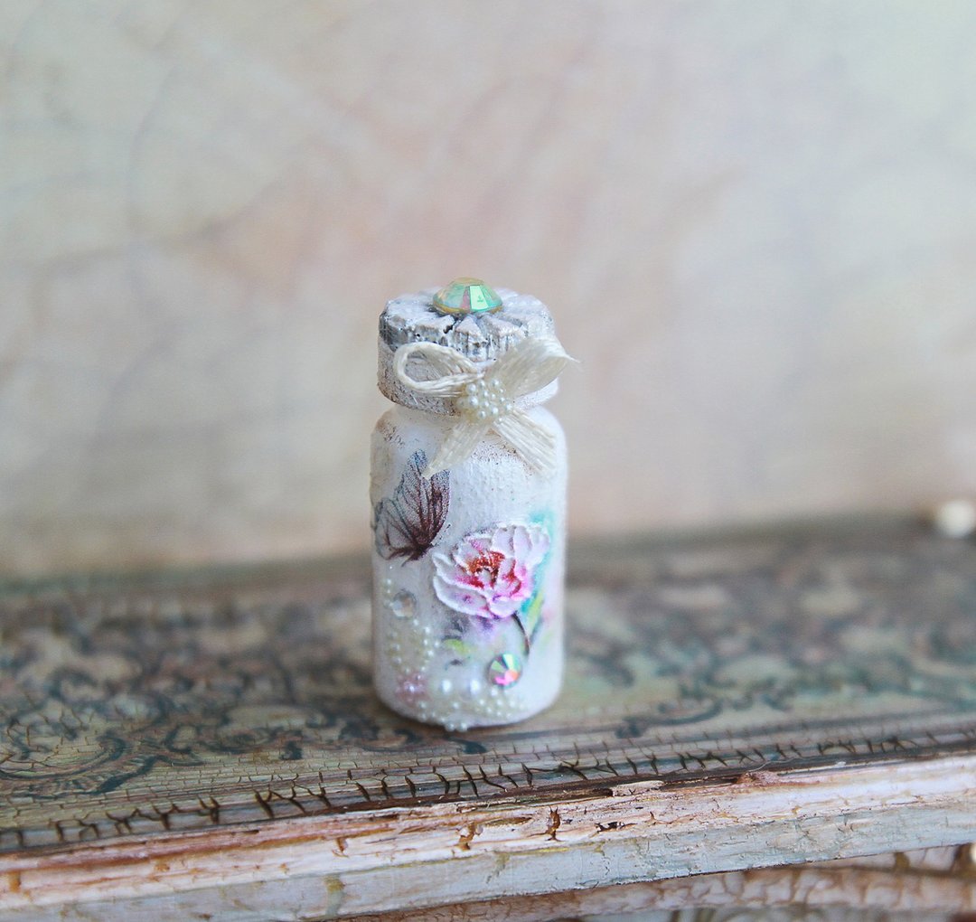 Miniature bottle for a dollhouse 1:12 - 其他 - 玻璃 多色