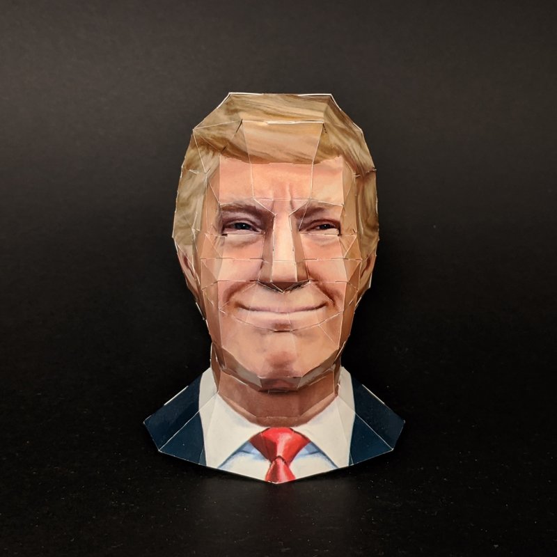 【酷比头纸模型】美国 总统-川普/ 欧巴马/ 甘乃迪 | 免剪贴 手作 - 木工/竹艺/纸艺 - 纸 多色