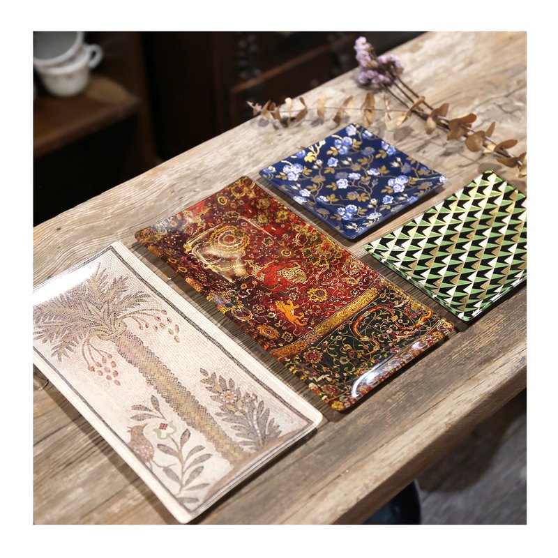 美国老件.Fringe Studio艺术玻璃小托盘.饰品托盘.皂盘.小置物盘 - 其他 - 玻璃 