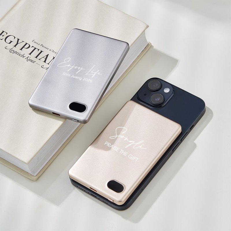 【送礼首选】超薄行动电源|铝合金磁吸|定制化镌刻|礼物包装 - 充电宝/传输线 - 铝合金 