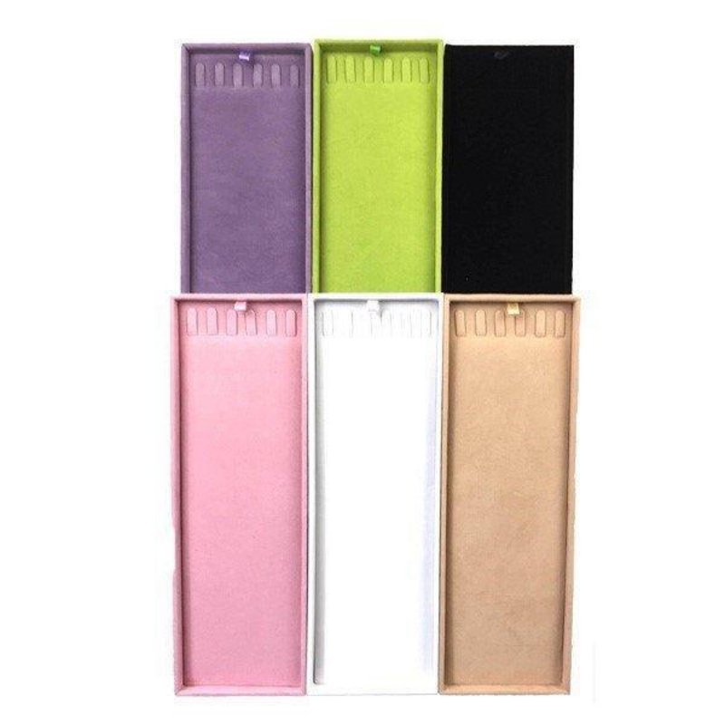 Tray accessory case necklace 6color - 收纳用品 - 棉．麻 黑色