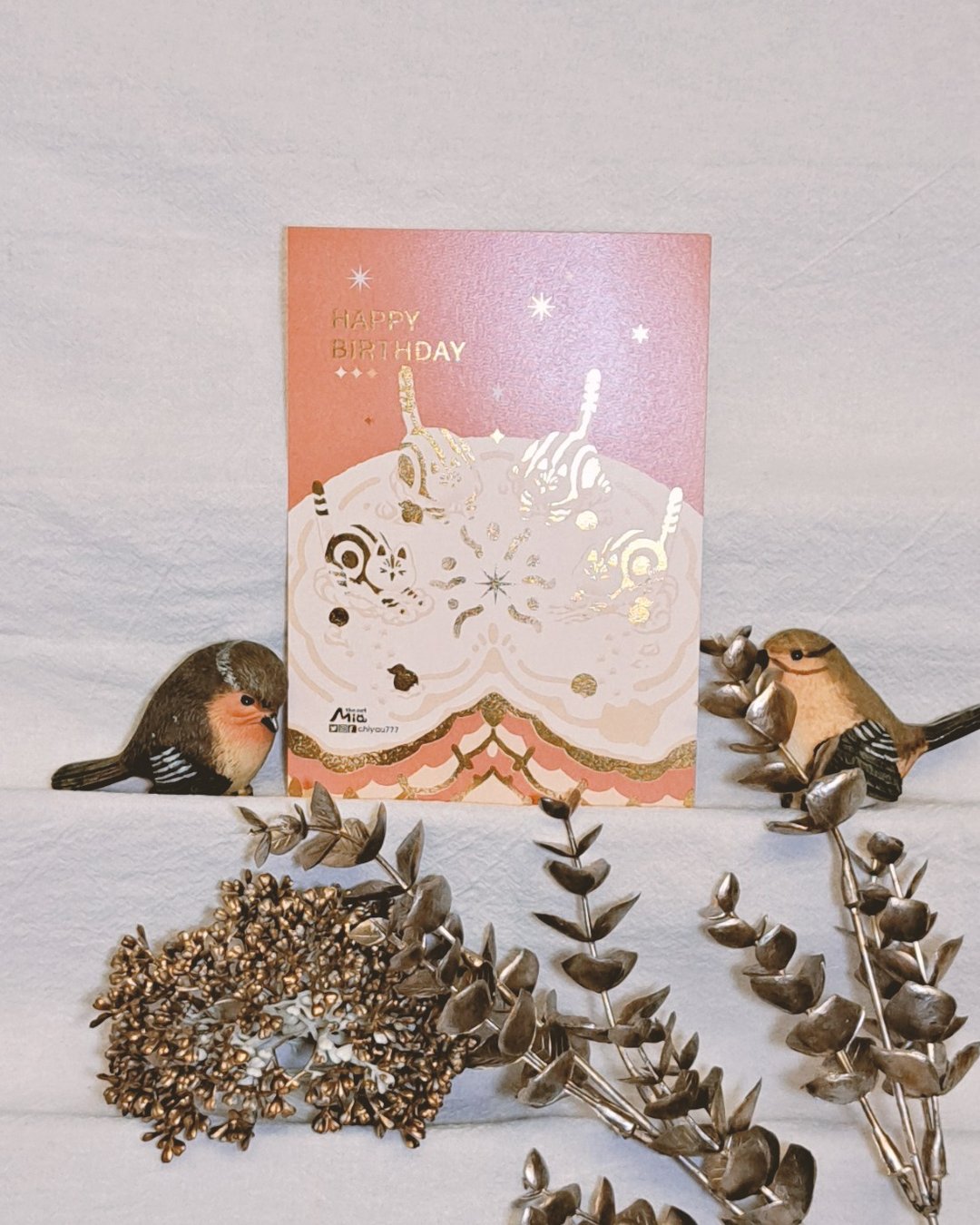 【生日卡】奶油雪系列_橘 - 卡片/明信片 - 纸 