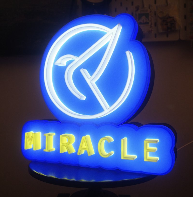 neonlitehk定制立体造型灯箱 / LOGO品牌展示 / 香港手作+3D打印 - 灯具/灯饰 - 塑料 蓝色