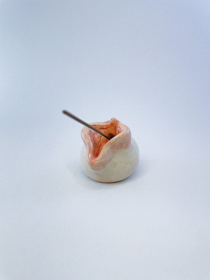 鲍鱼香插 - 香薰/精油/线香 - 陶 粉红色