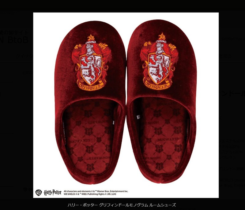 【预订】日本直送 利波特学院室内拖鞋 - 室内拖鞋 - 聚酯纤维 红色