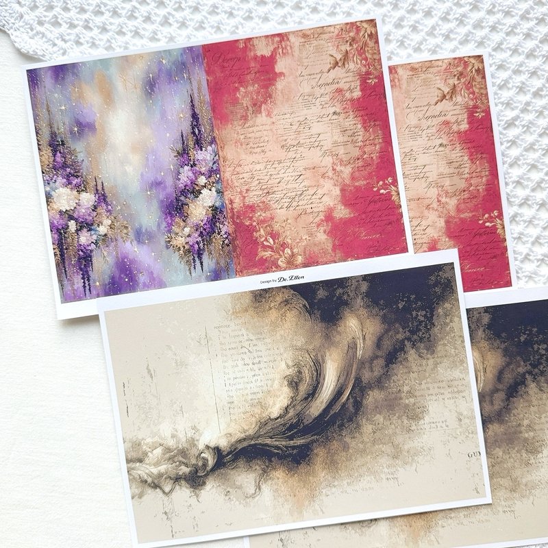 Z471 - 多种背景 - 贴纸 - 纸 