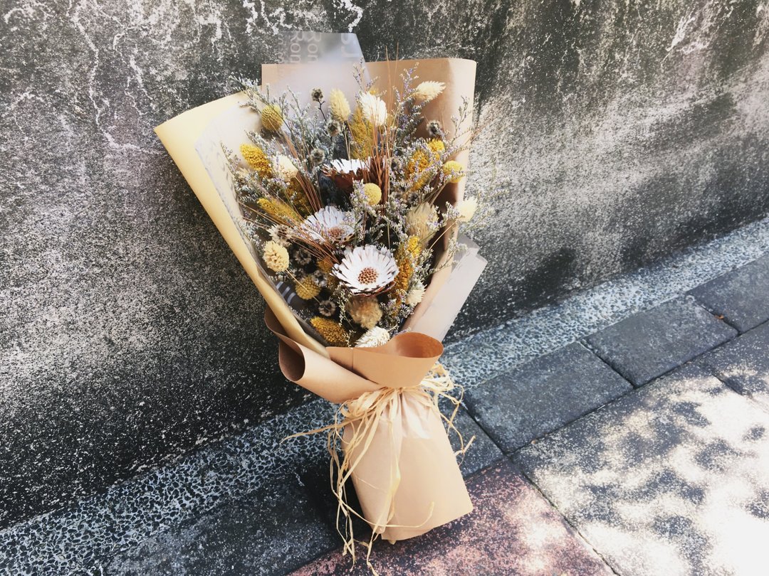 我的青春有你真好 毕业花束 自然系干燥花束 - 干燥花/捧花 - 植物．花 